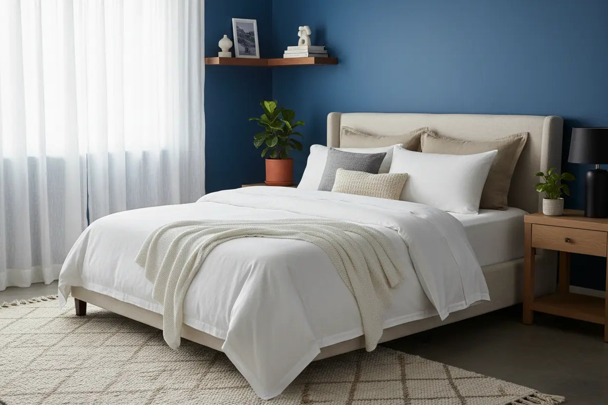 What Color Bedding Goes With Blue Walls? A Full Guide