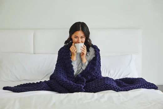 Benefits of Chunky, Natural Cotton Weighted Blanket