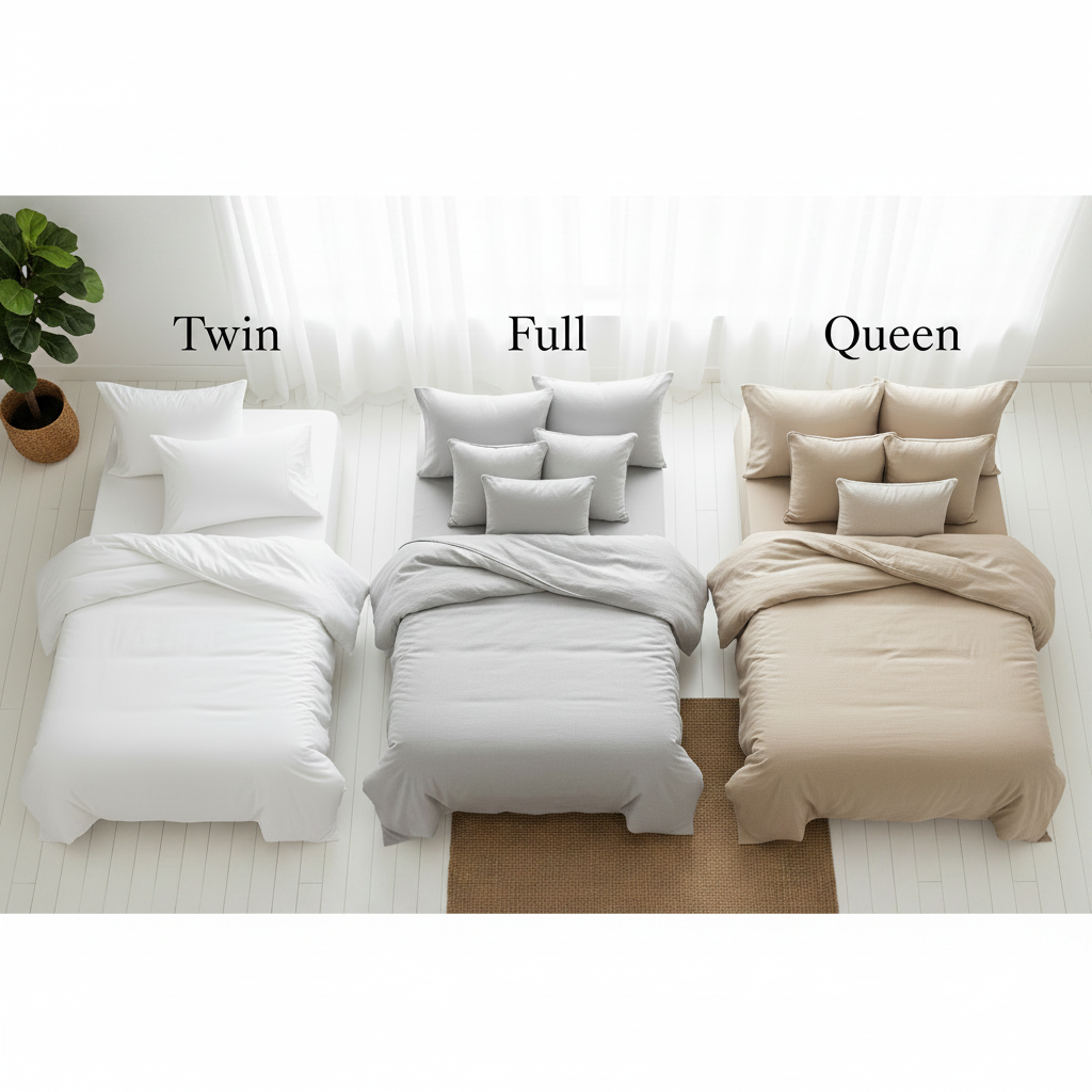 Twin vs Full vs Queen Sheets: Key Differences That Help You Choose the Right Size