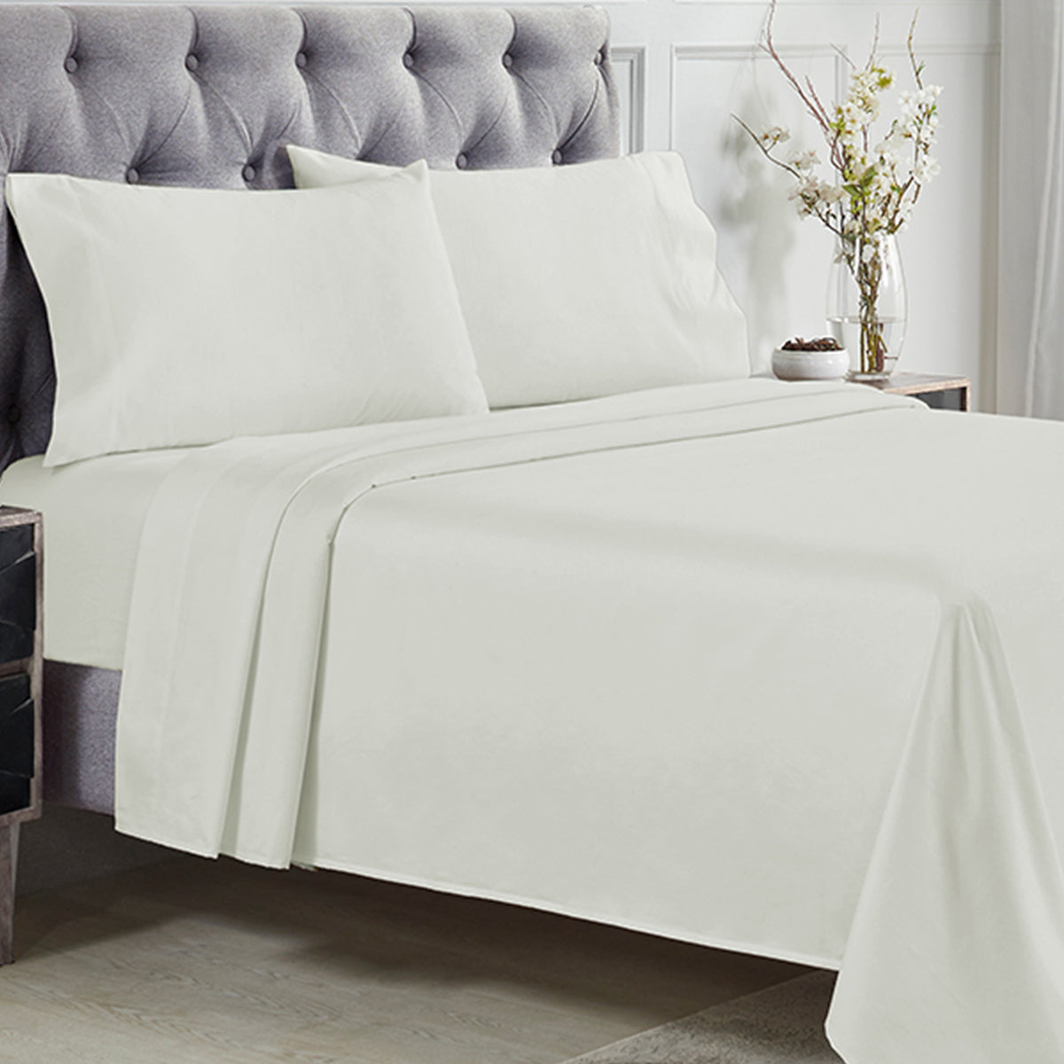 Signature Egyptian Percale Pillowcase Pair - California Design Den