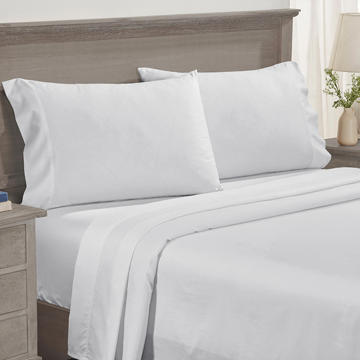 Restful Retreat Sateen 600 Pillowcase Pair - California Design Den