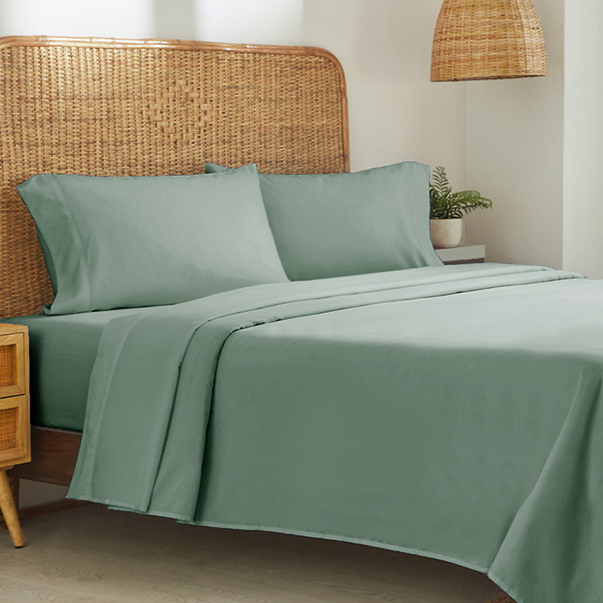 Natural Organic Percale Pillowcase Pair - California Design Den