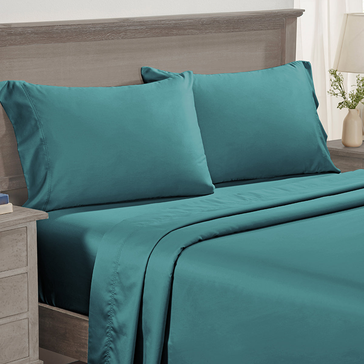 Restful Retreat Sateen 600 Pillowcase Pair - California Design Den