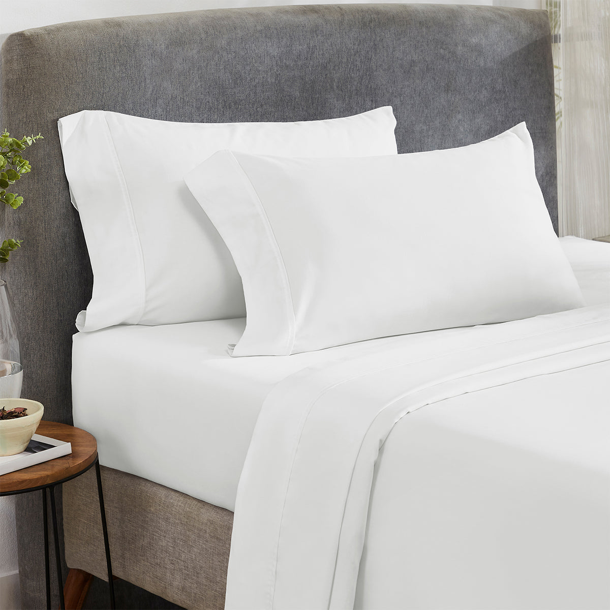 Everyday Ease Sateen 400 Fitted Sheet Only - California Design Den