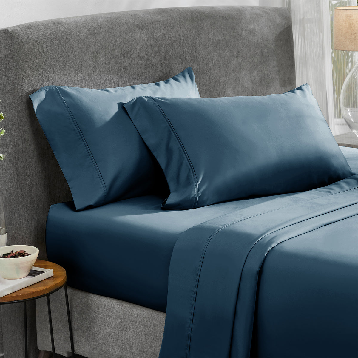 Everyday Ease Sateen 400 Fitted Sheet Only - California Design Den