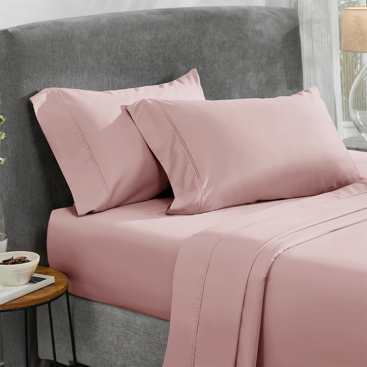 Everyday Ease Sateen 400 Pillowcase Pair - California Design Den