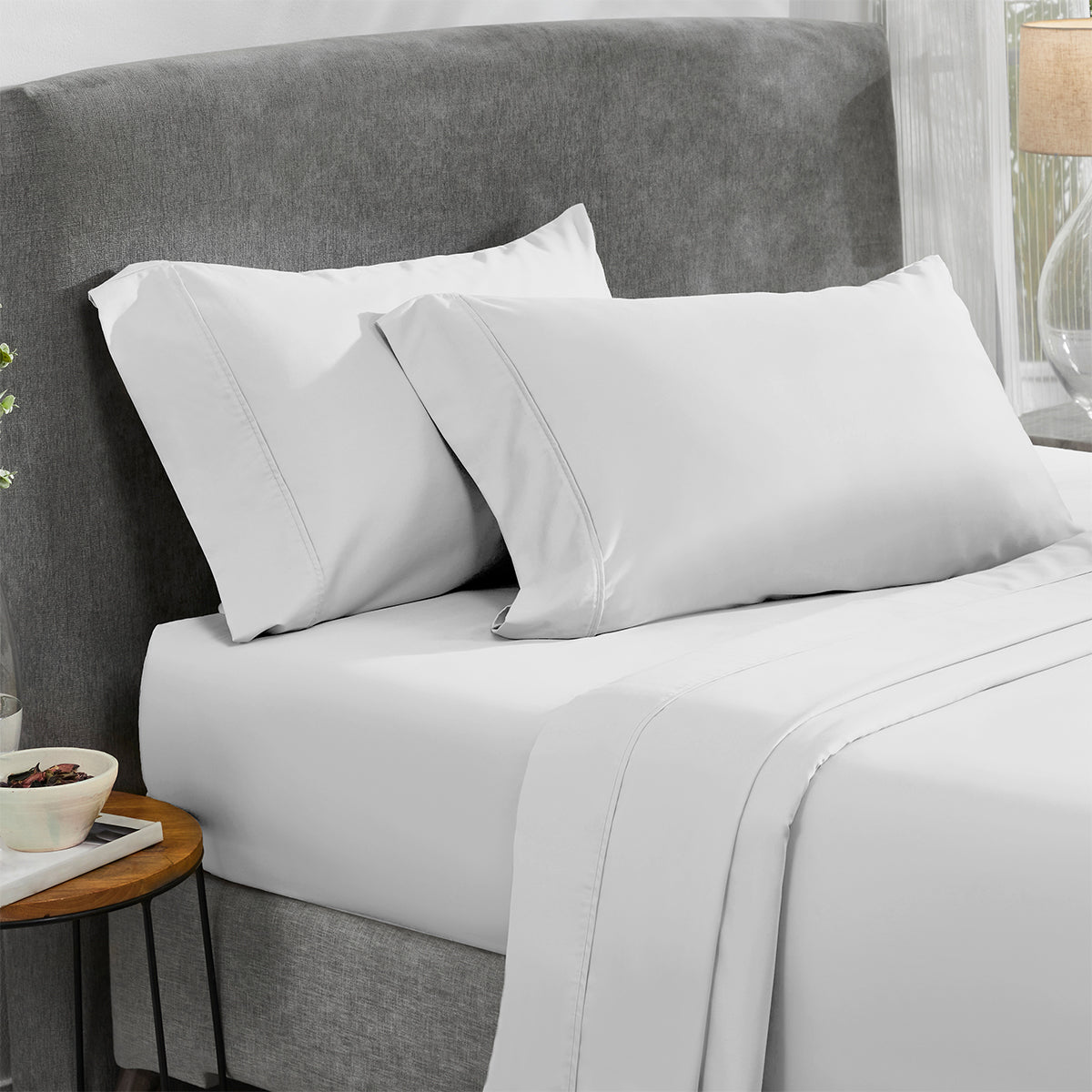 Everyday Ease Sateen 400 Pillowcase Pair - California Design Den