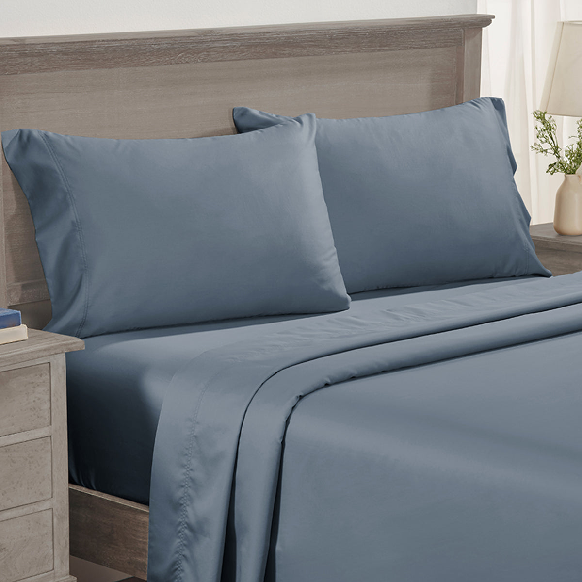 Restful Retreat Sateen 600 Pillowcase Pair - California Design Den