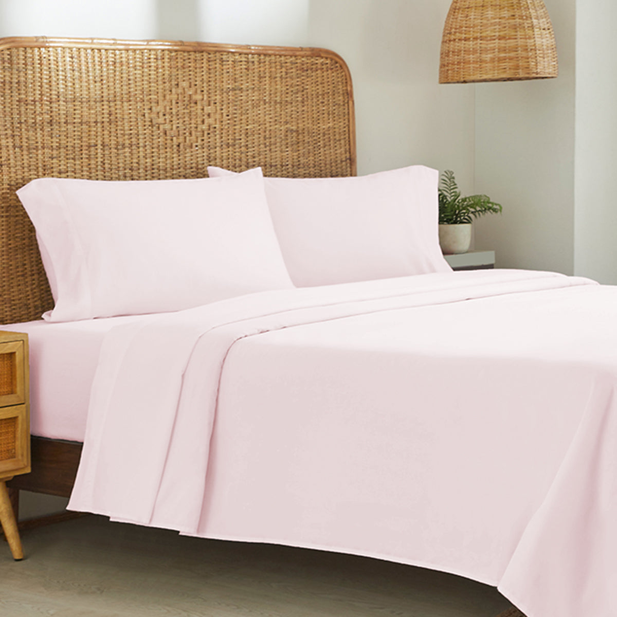 Natural Organic Percale Pillowcase Pair - California Design Den