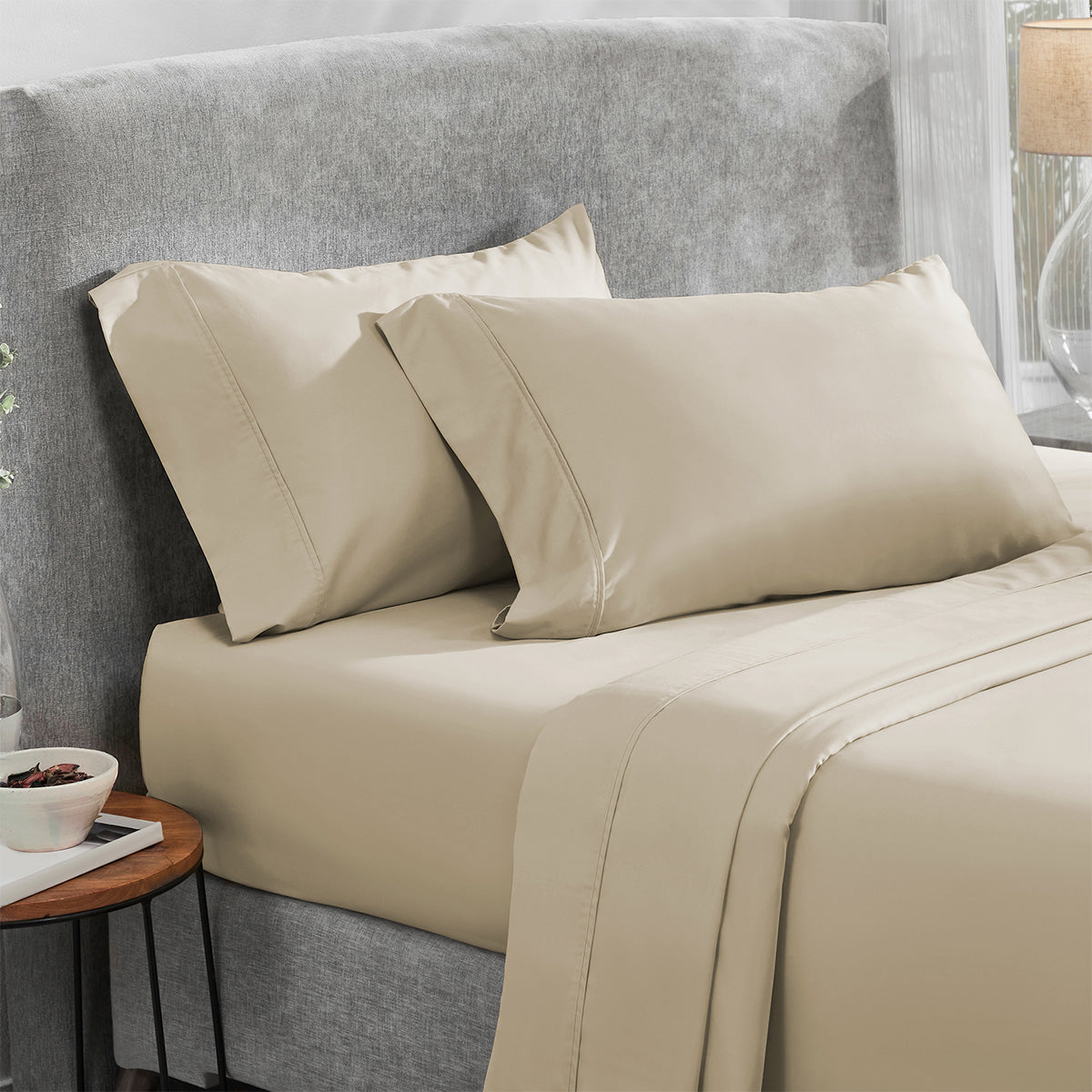 Everyday Ease Sateen 400 Flat Sheet Only - California Design Den