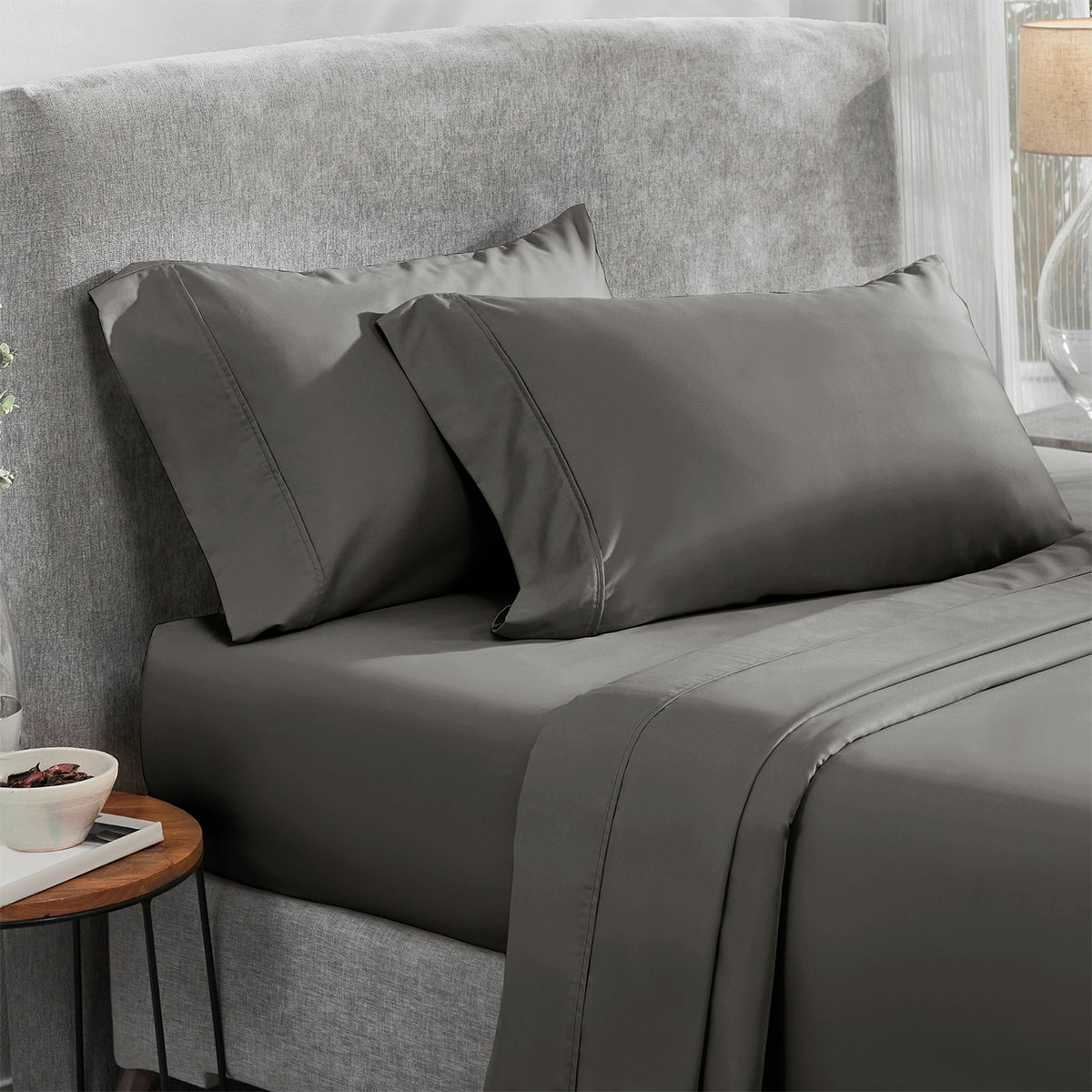 Everyday Ease Sateen 400 Pillowcase Pair - California Design Den