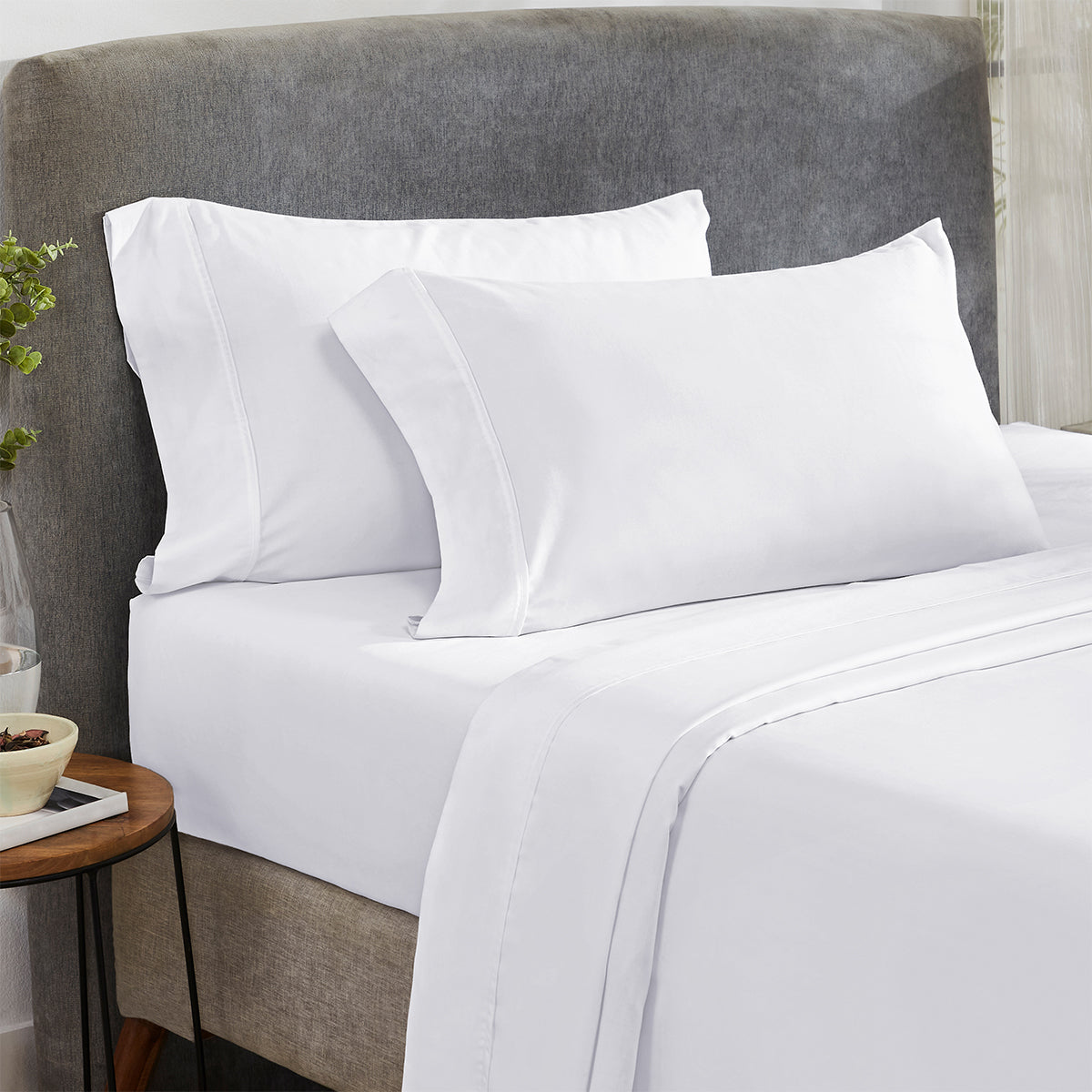 Everyday Ease Sateen 400 Pillowcase Pair - California Design Den