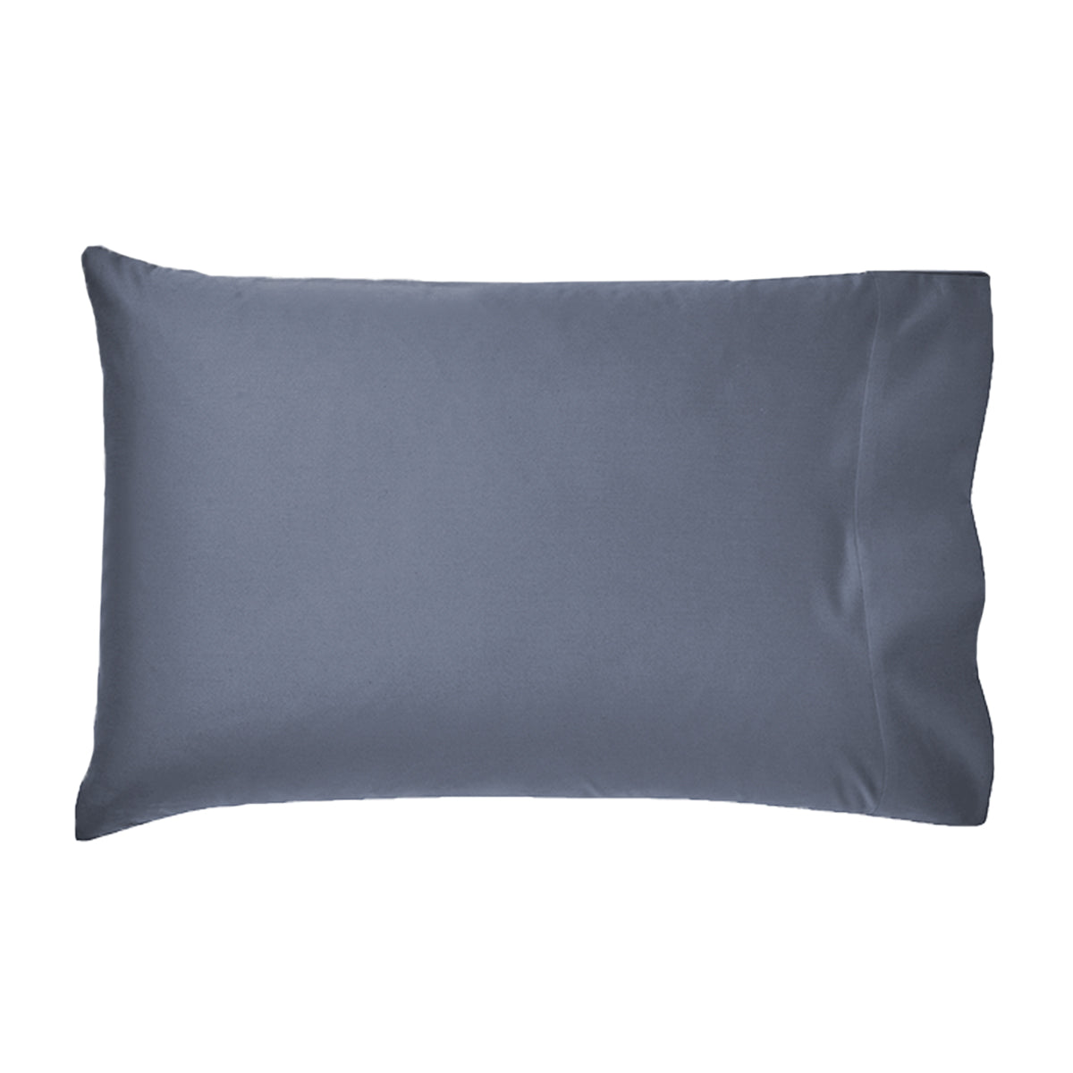 Single mineral blue 100% Egyptian cotton percale sheet pillowcase for luxury comfort and crispness.