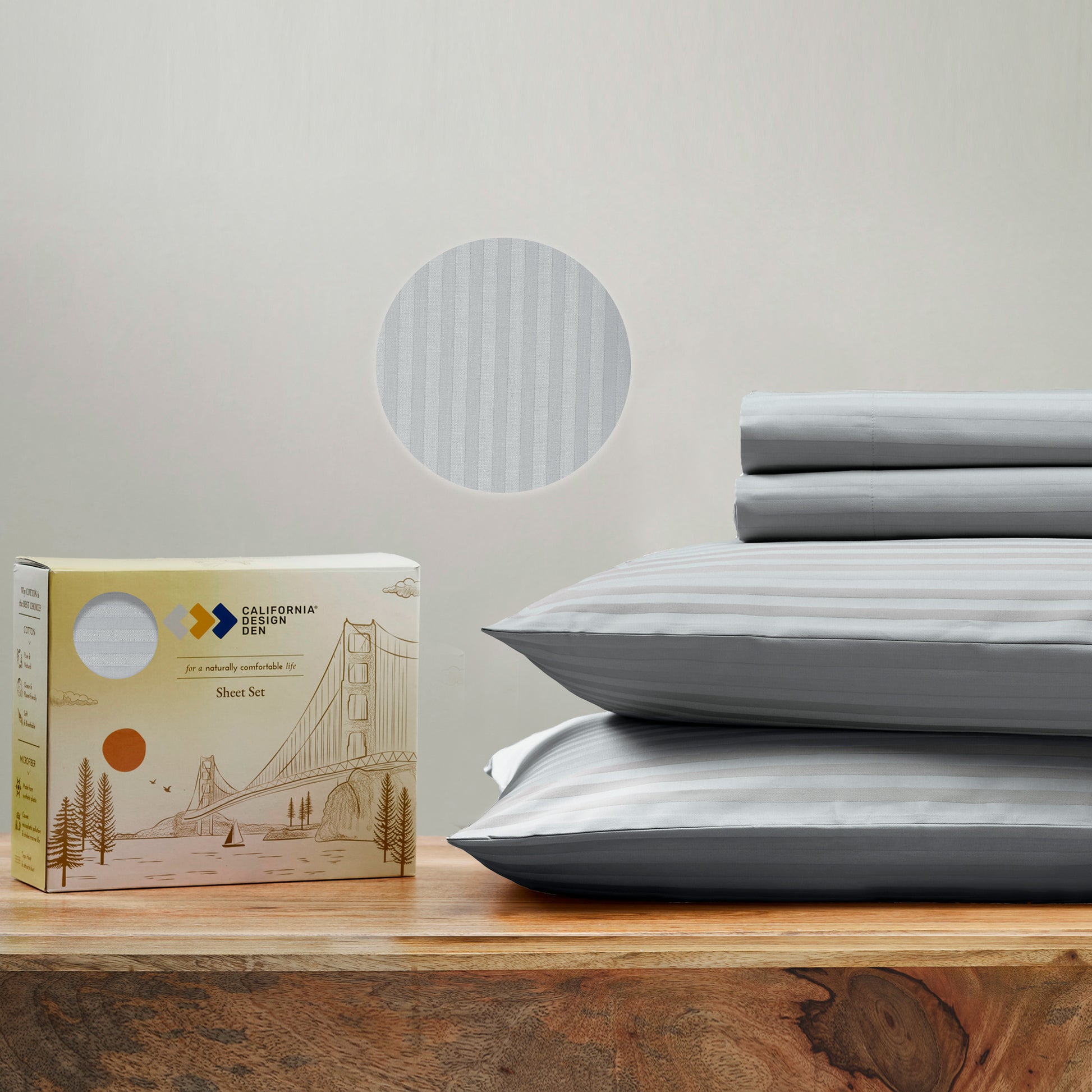 Everyday Ease 400 Sateen Cotton Sheet Set - California Design Den