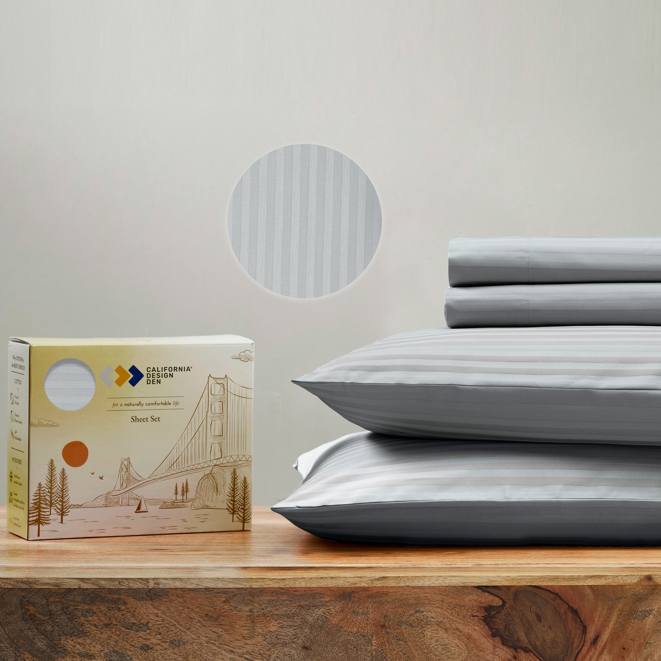 Everyday Ease 400 Sateen Cotton Sheet Set - California Design Den
