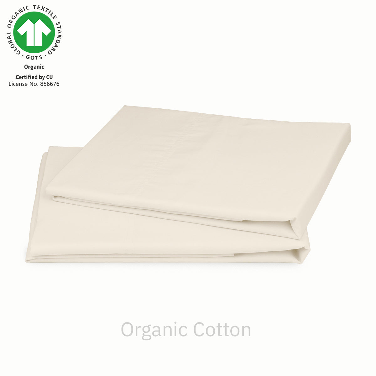 Natural Organic Percale Pillowcase Pair - California Design Den