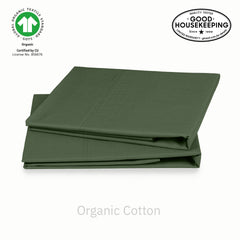 Natural Organic Cotton Percale Pillowcase Pair