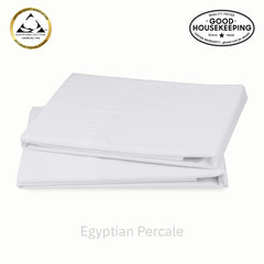 Signature Egyptian Cotton Percale Pillowcase Pair