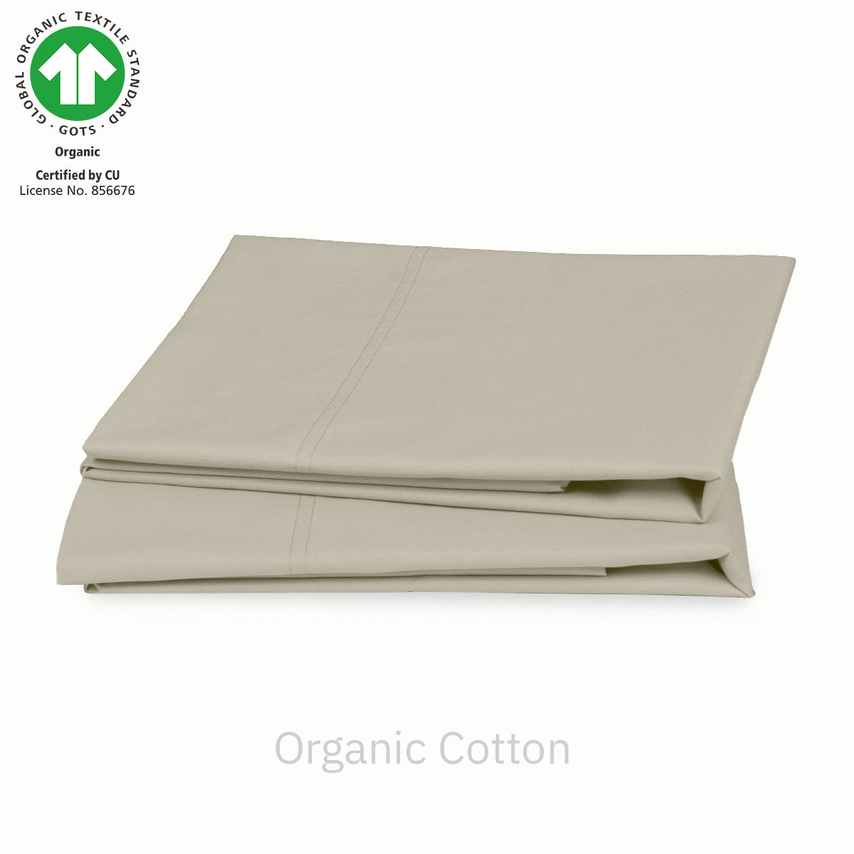 Natural Organic Percale Pillowcase Pair - California Design Den