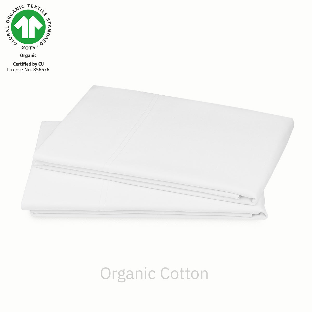 Natural Organic Percale Pillowcase Pair - California Design Den