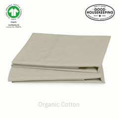Natural Organic Cotton Percale Pillowcase Pair