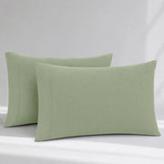 GOTS Certified, 100% Organic Cotton Sateen Pillowcase Pair