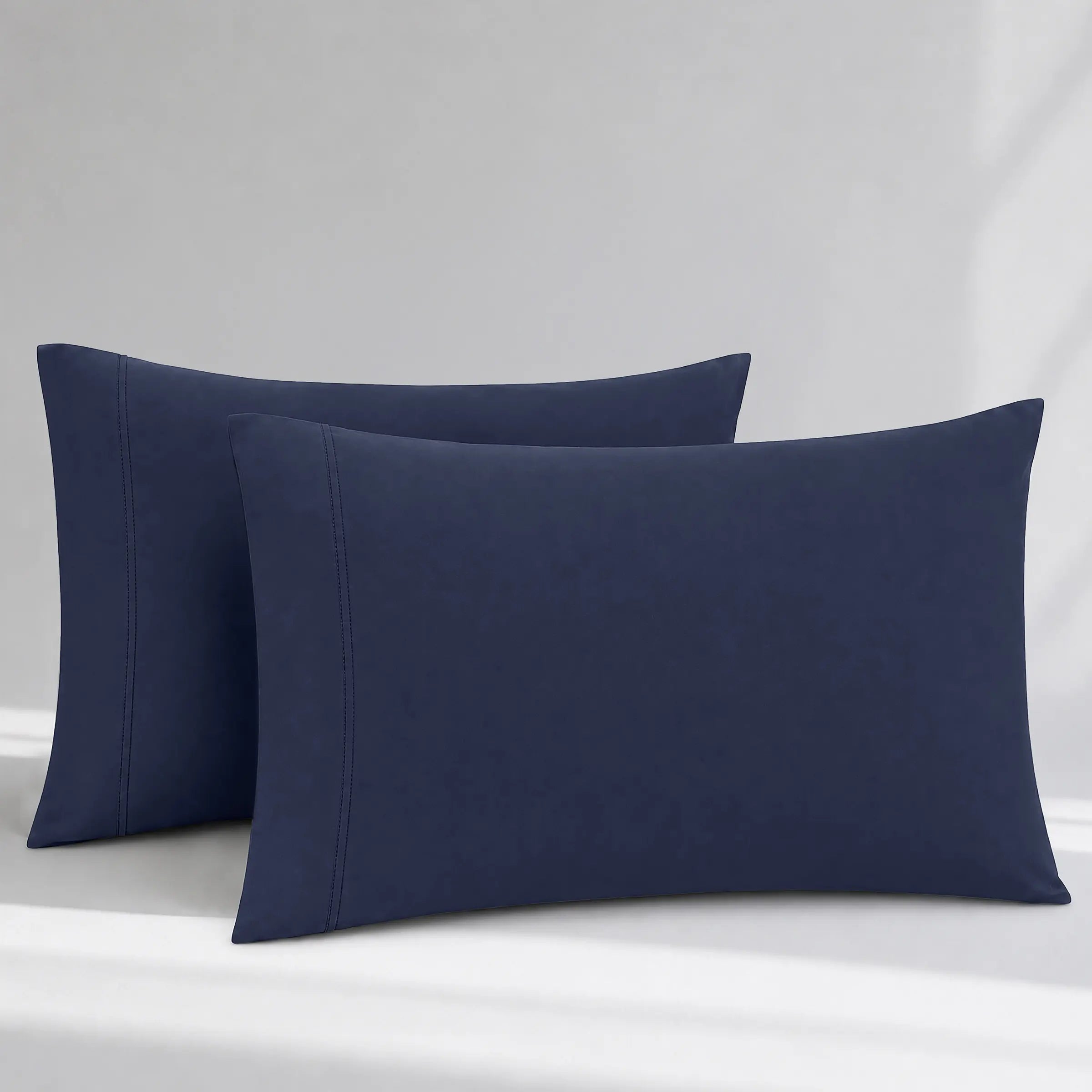 GOTS Certified, 100% Organic Cotton Sateen Pillowcase Pair