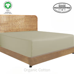Natural Organic Cotton Percale Fitted Sheet