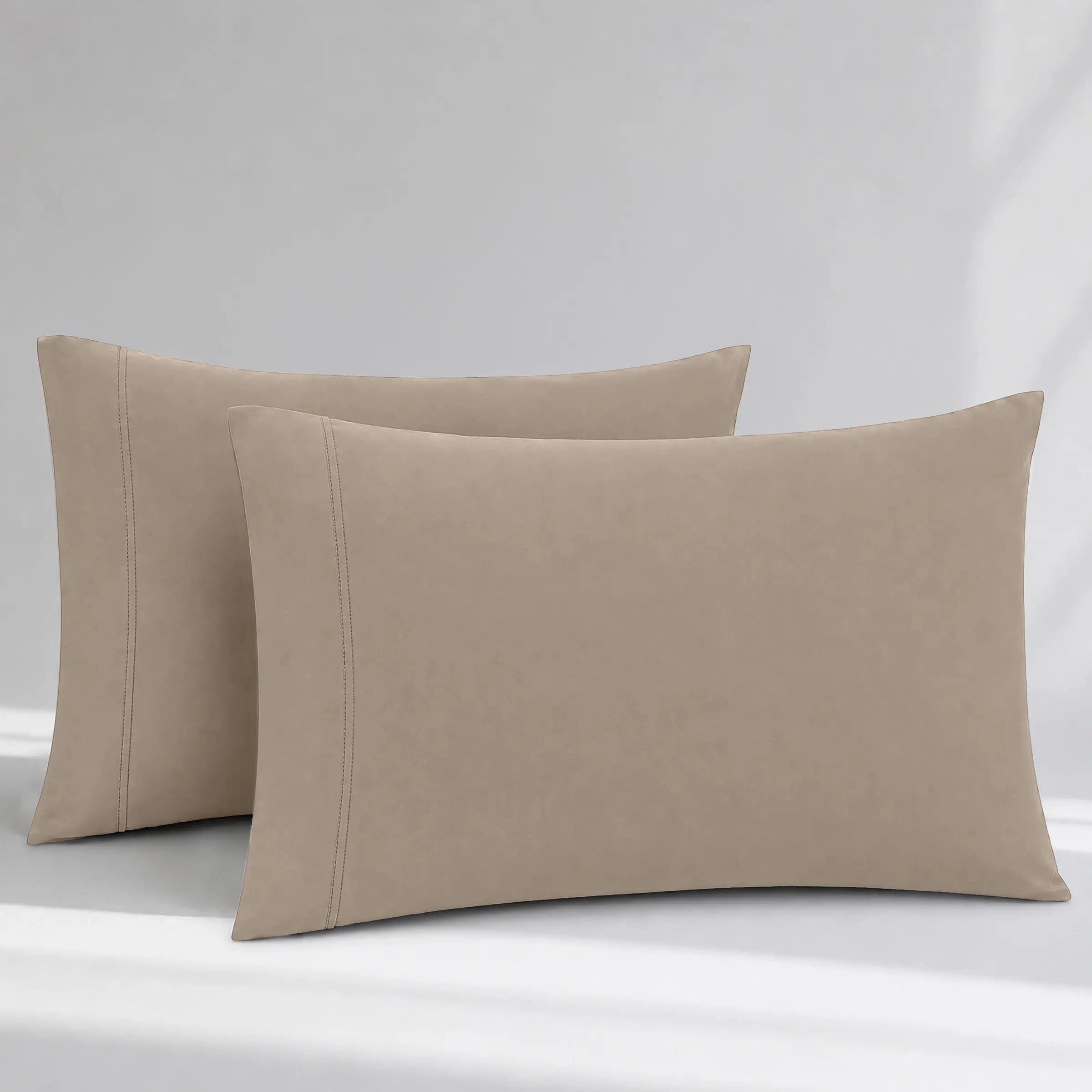 GOTS Certified, 100% Organic Cotton Sateen Pillowcase Pair