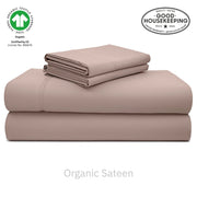 Natural Organic Cotton Sateen Sheet Set