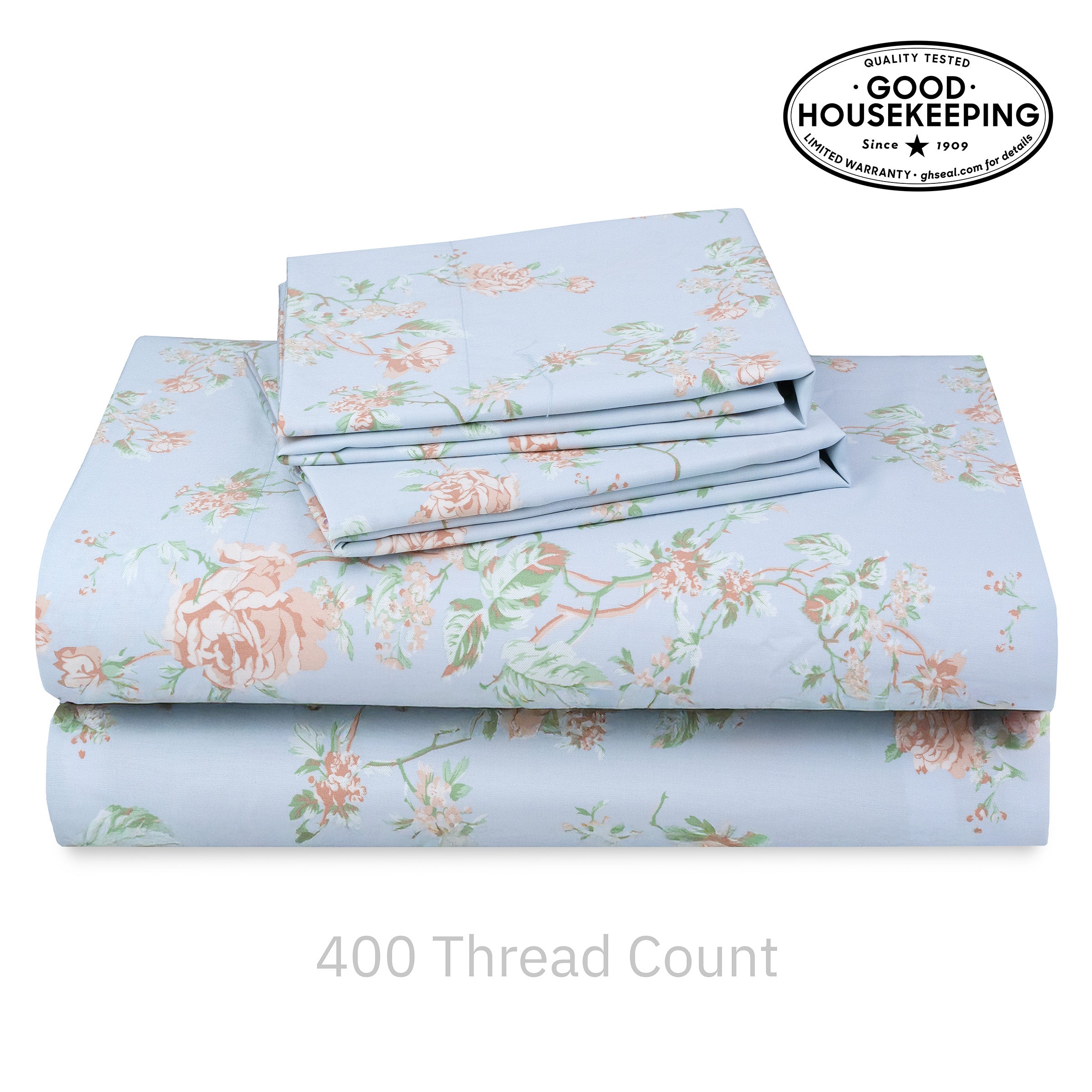 Everyday Ease 400 Sateen Cotton Sheet Set