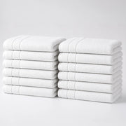 Soft Turkish Organic Cotton Bath Mat - 12 Pieces