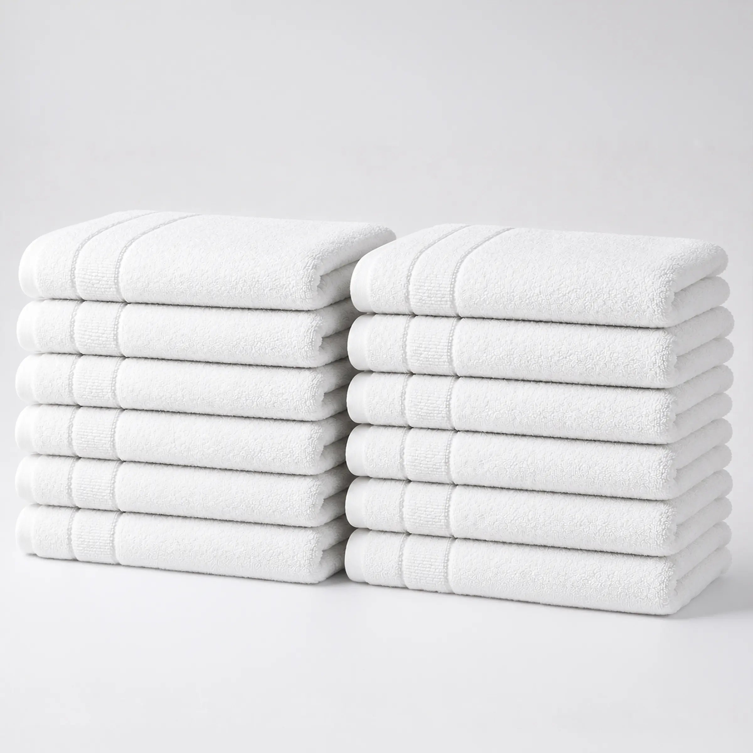 Soft Turkish Organic Cotton Bath Mat - 12 Pieces