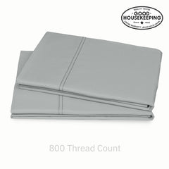 Hotel Luxe 800 Sateen Cotton Pillowcase Pair
