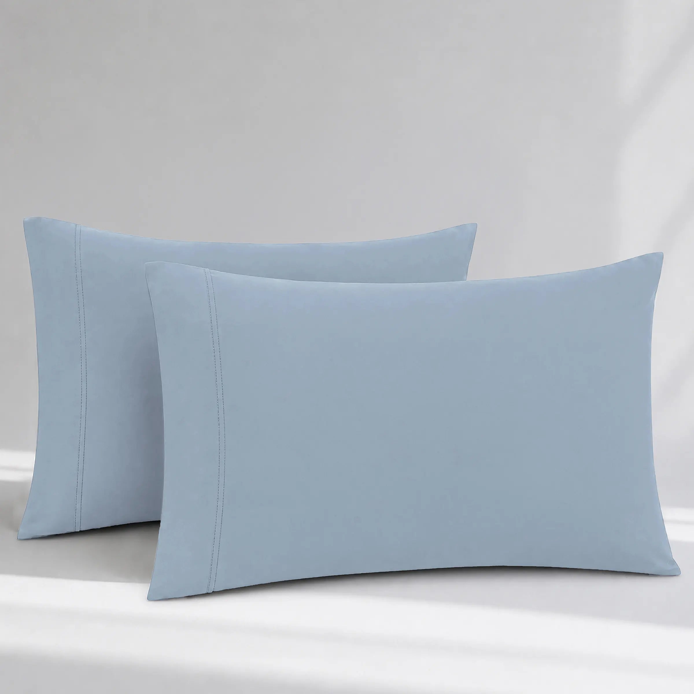 GOTS Certified, 100% Organic Cotton Sateen Pillowcase Pair