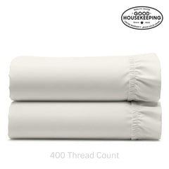Everyday Ease 400 Sateen Cotton Fitted Sheet - 2-Pack