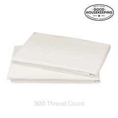 Hotel Luxe 800 Sateen Cotton Pillowcase Pair
