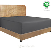 Natural Organic Percale Fitted Sheet Only - California Design Den
