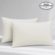 Natural Organic Cotton Sateen Pillowcase Pair