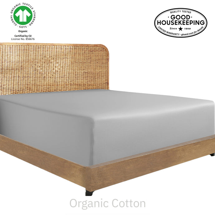 Natural Organic Cotton Percale Fitted Sheet