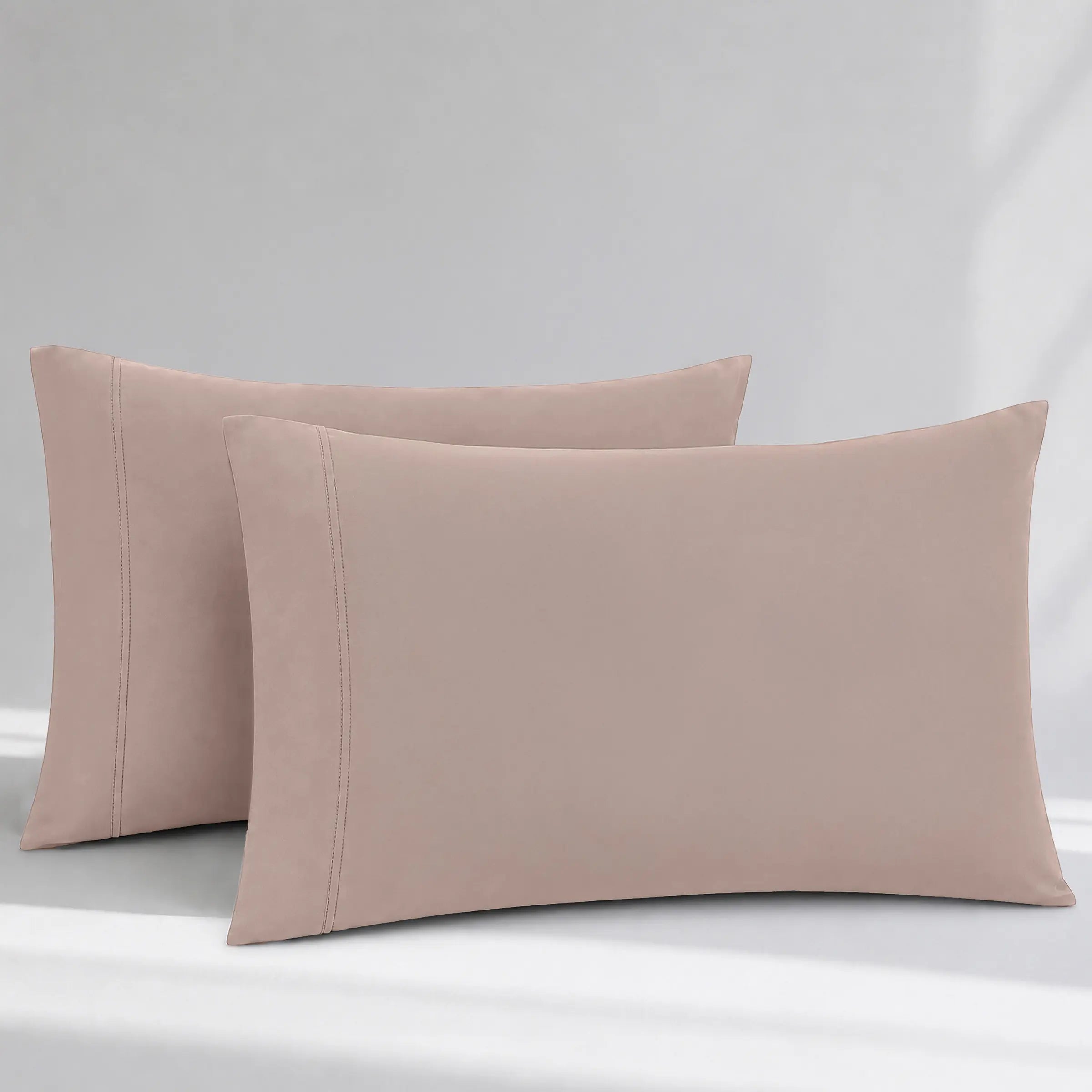 GOTS Certified, 100% Organic Cotton Sateen Pillowcase Pair