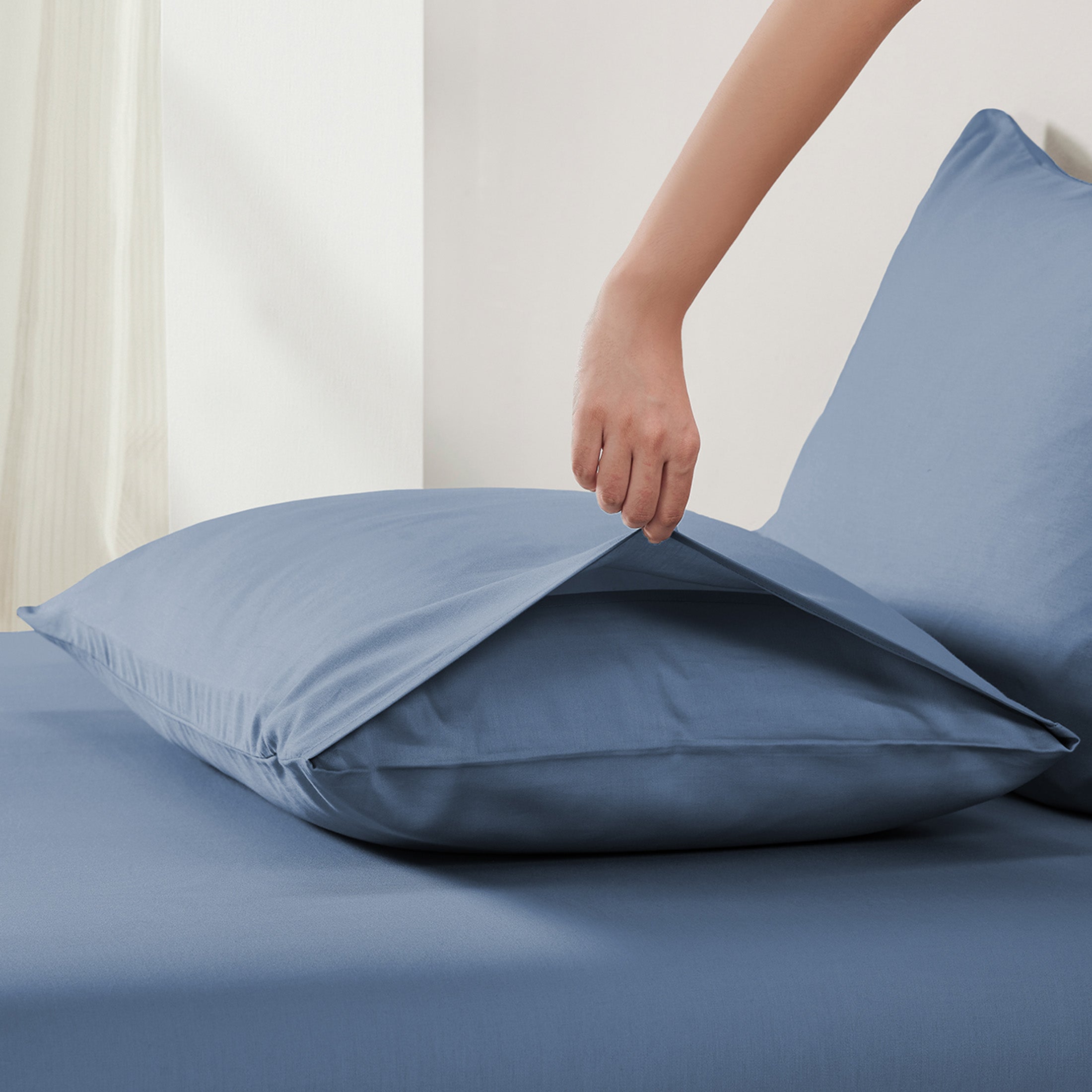 Pillowcase Pair - Bamboo Rayon Sateen - Silky Comfort - California Design Den