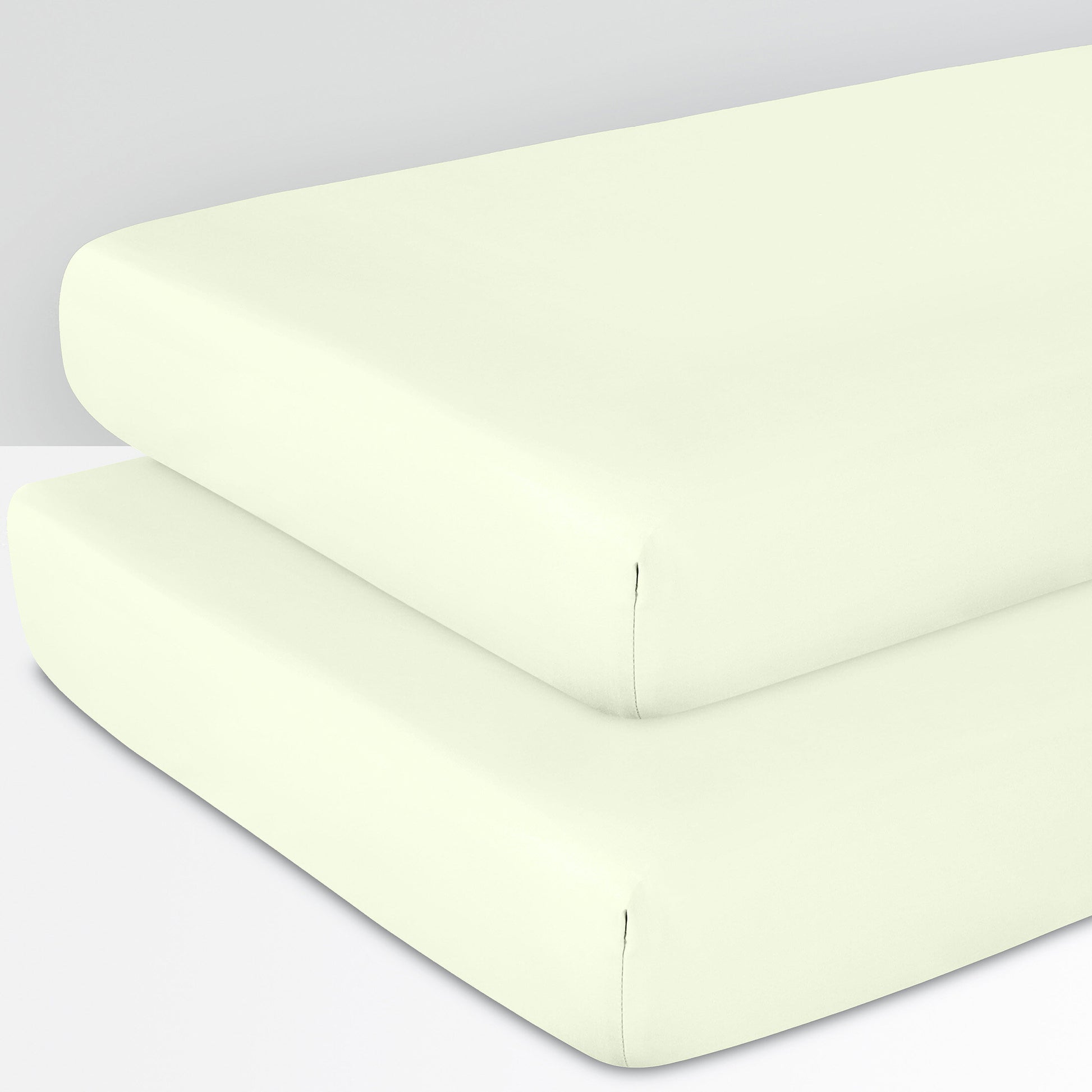 2-Pack Crib Fitted Sheets Sub Title - 100% Organic Cotton - California Design Den