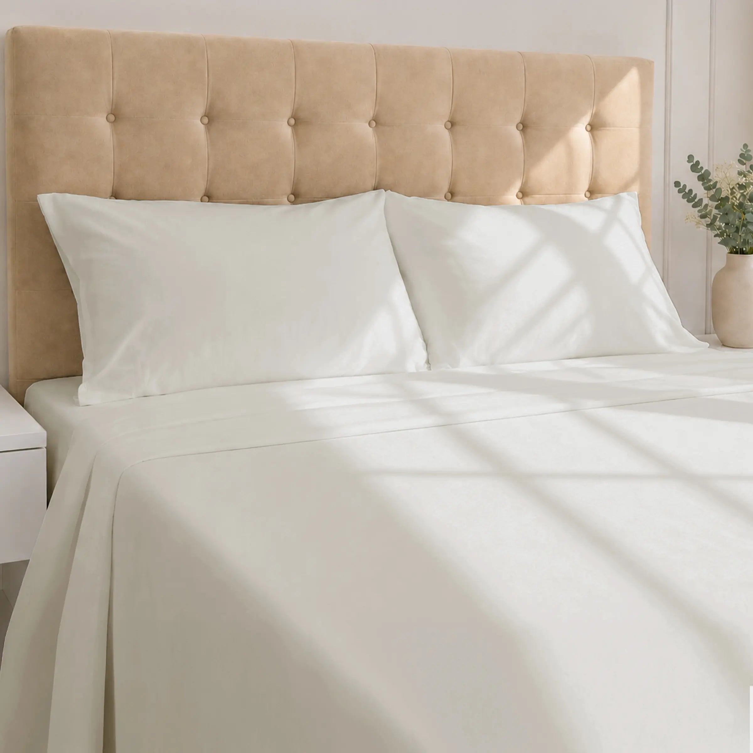 GOTS Certified, 100% Organic Cotton Sateen Sheet Set