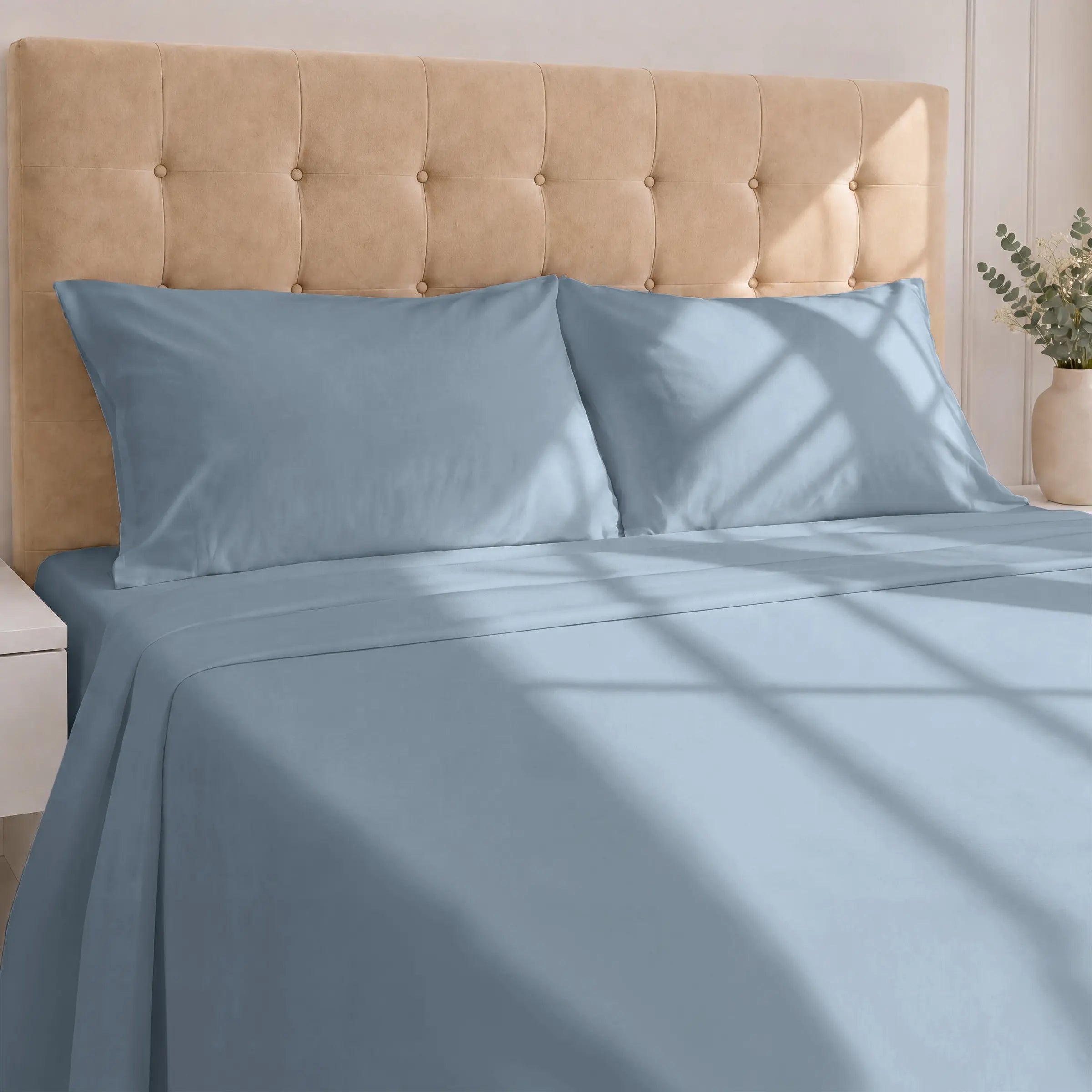 GOTS Certified, 100% Organic Cotton Sateen Sheet Set
