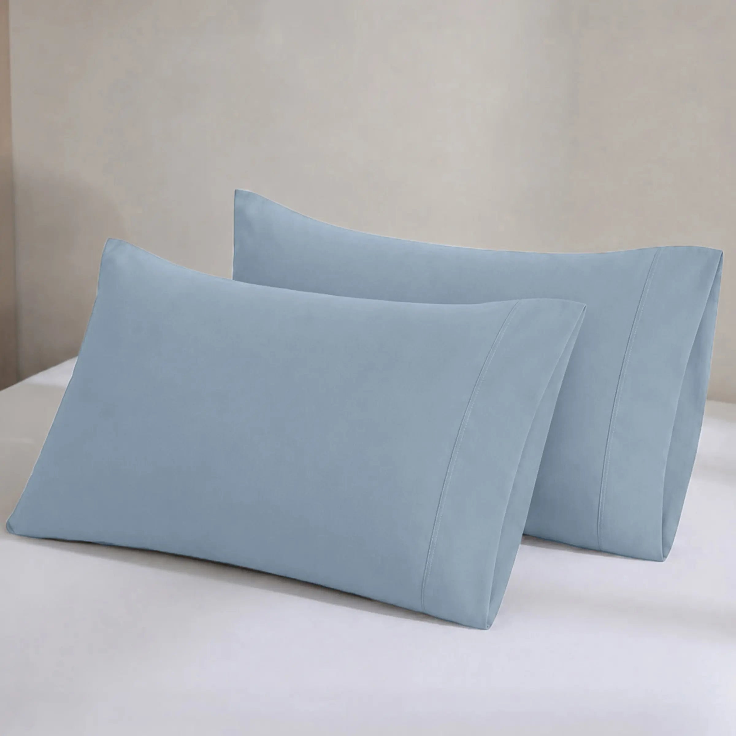 GOTS Certified, 100% Organic Cotton Sateen Pillowcase Pair