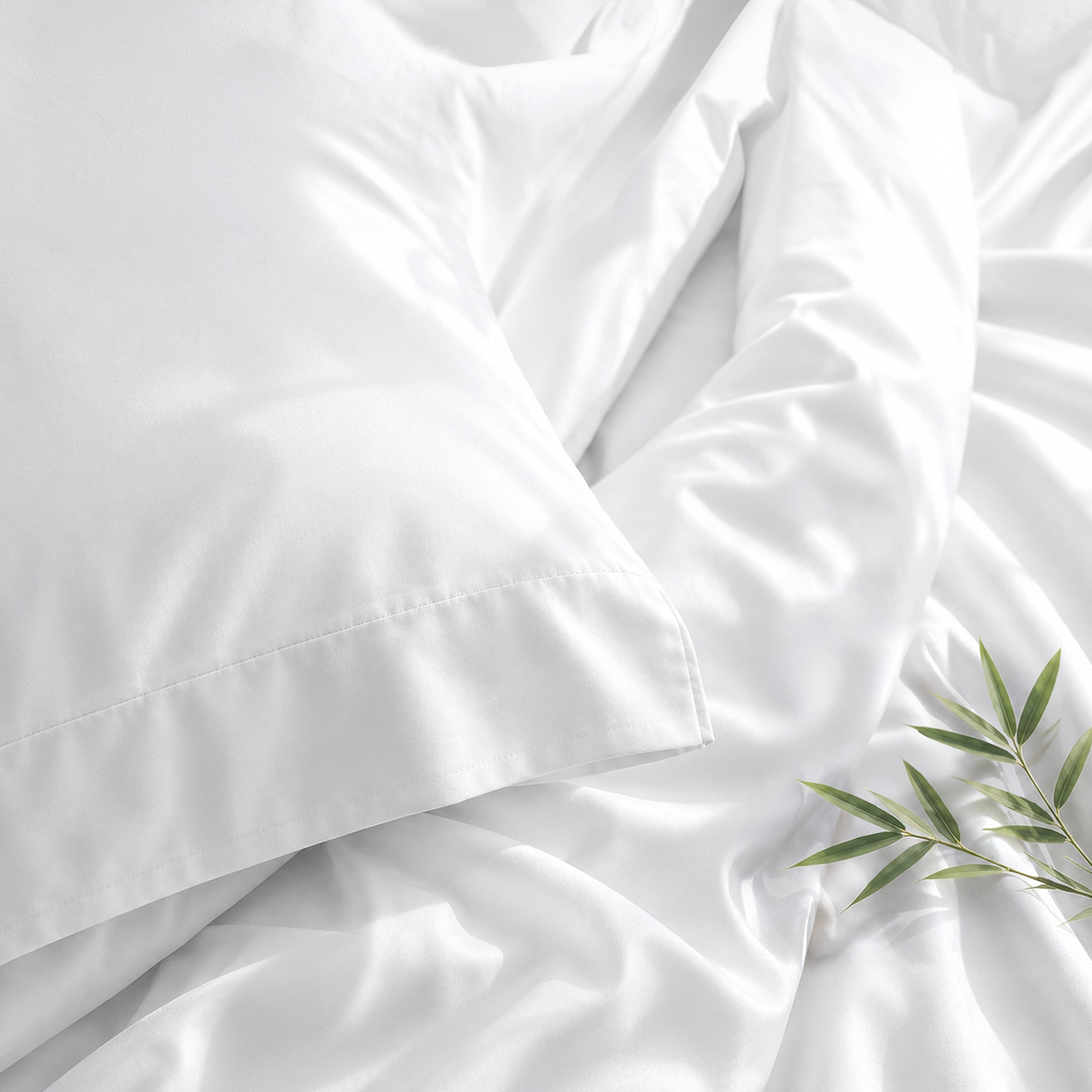 Signature Bamboo Viscose Sateen Pillowcase Pair