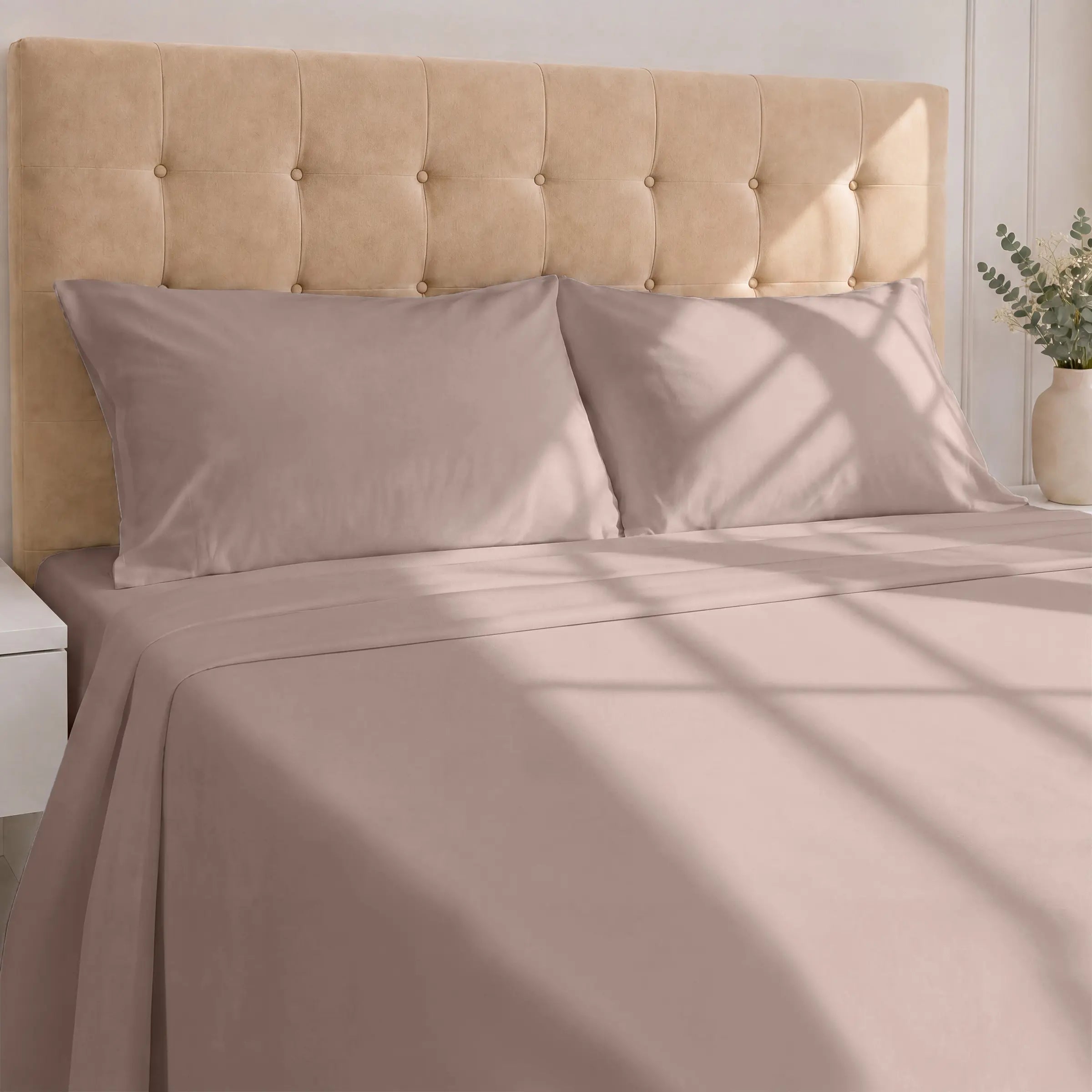 GOTS Certified, 100% Organic Cotton Sateen Sheet Set