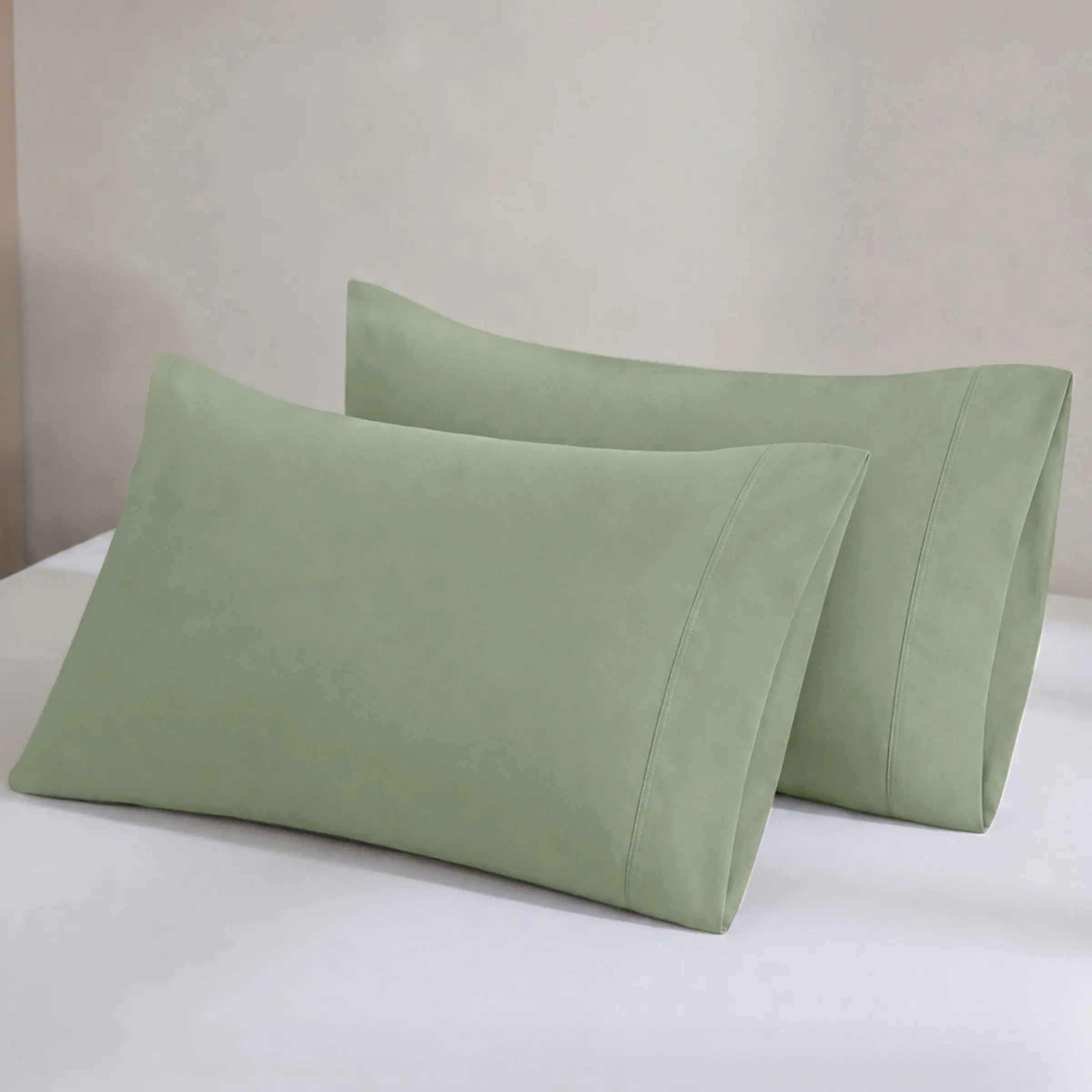 GOTS Certified, 100% Organic Cotton Sateen Pillowcase Pair