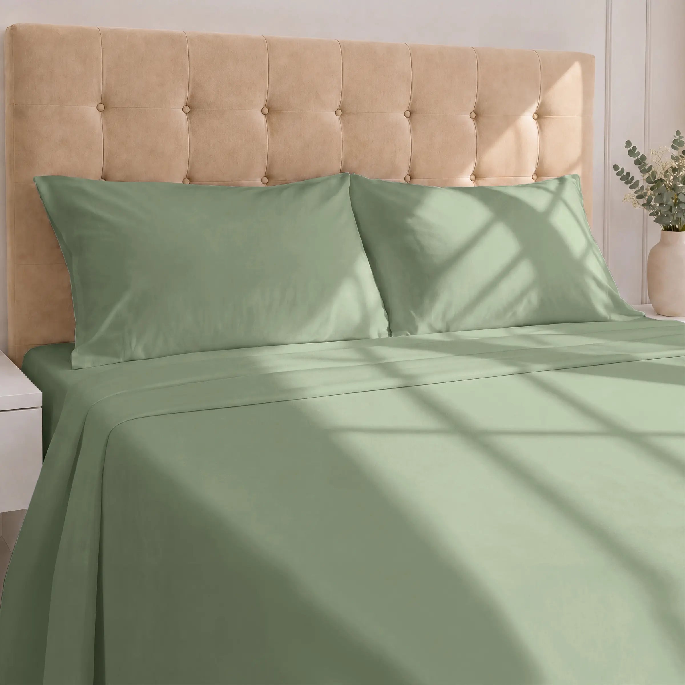 GOTS Certified, 100% Organic Cotton Sateen Sheet Set